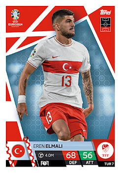 Eren Elmali Turkey Topps Match Attax EURO 2024 #TUR7